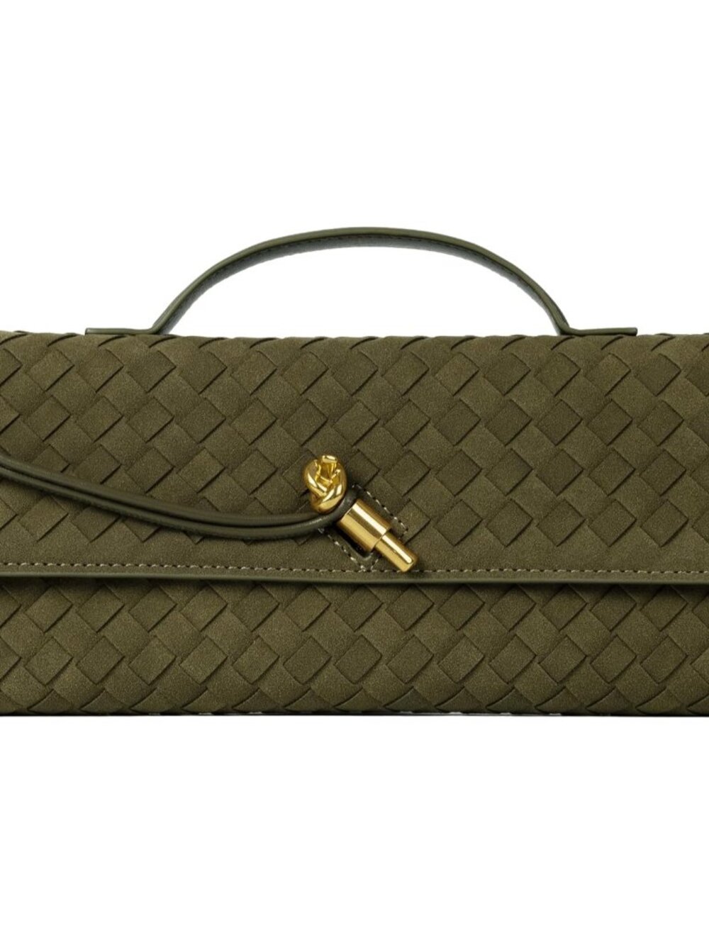 Woven Purse for Women Evening Clutch Woven Leather Handbags Suede Crossbody Bag